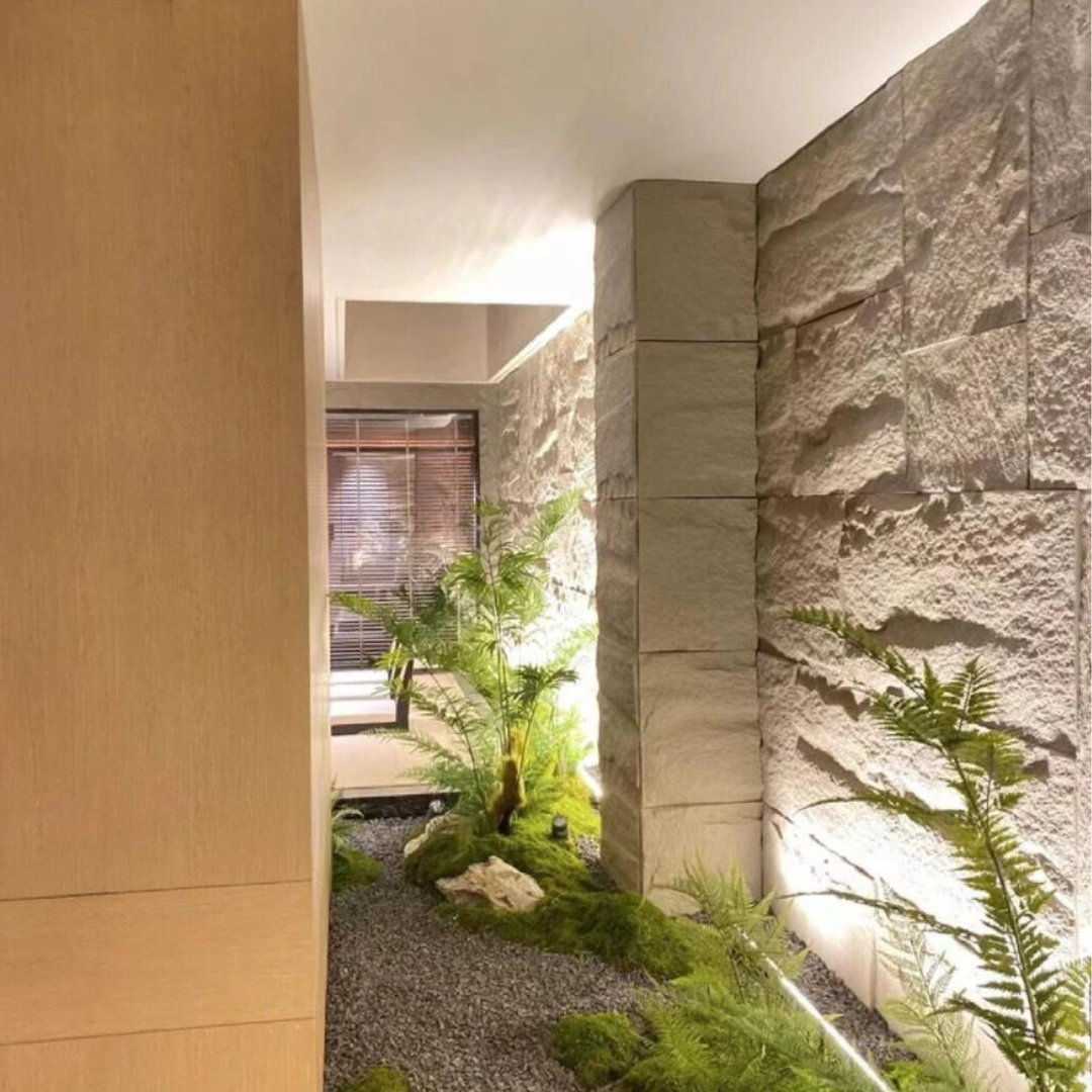 Revestimento de Parede Pedra Leve Decorativa Marfim | 1,20m x 0,60m | 5cm espessura.