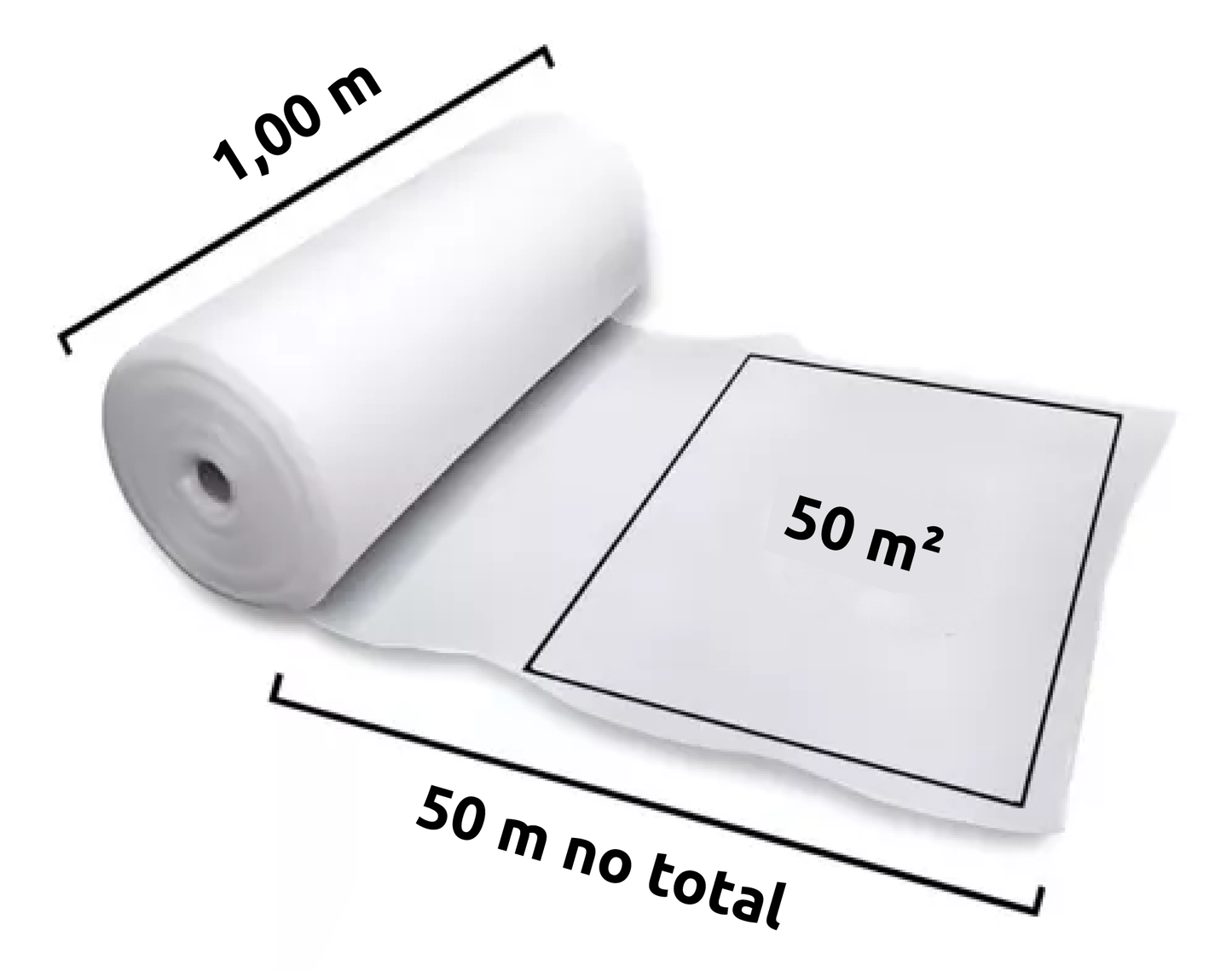 Manta de Polietileno Expandido para Piso Laminado | Rolo com 50m²