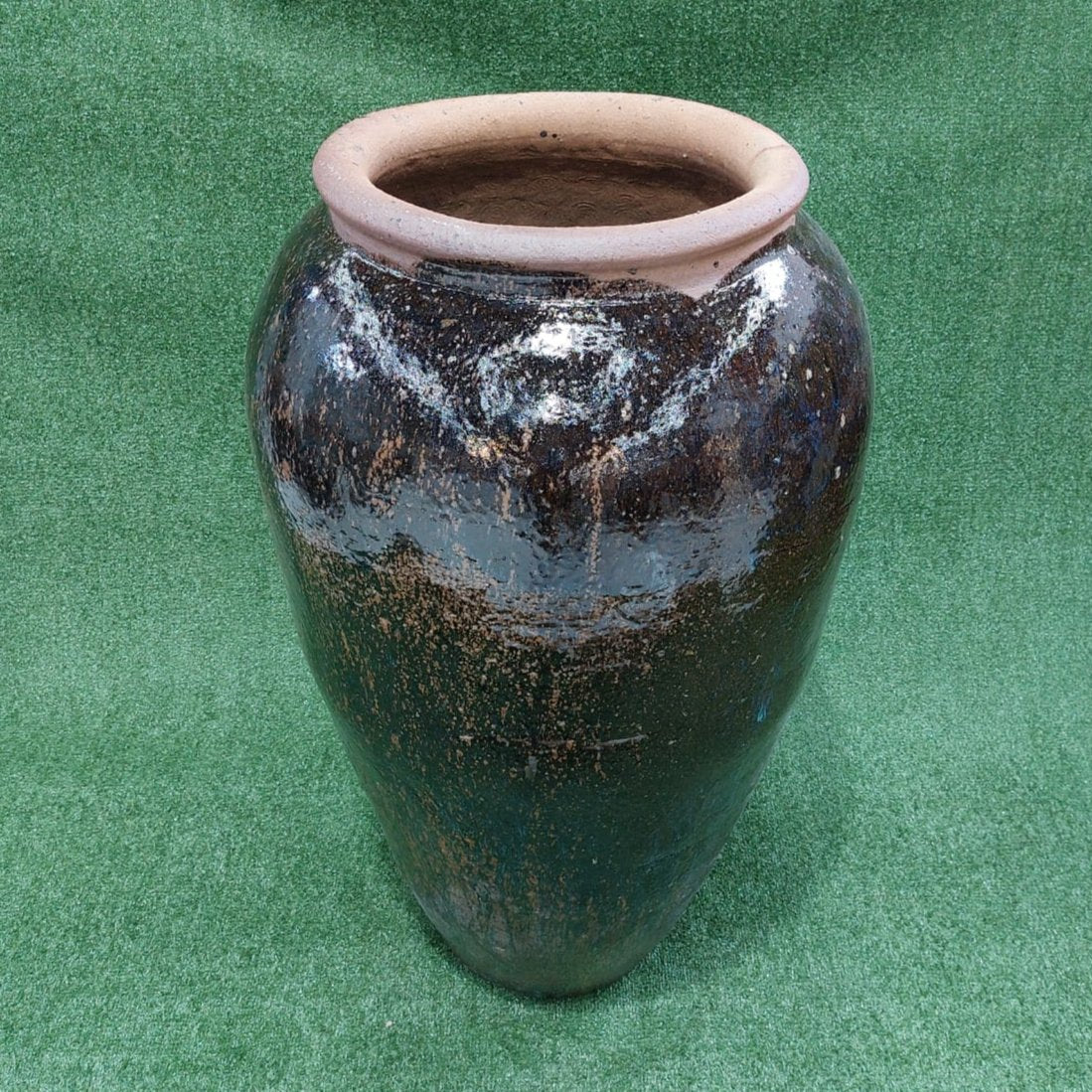Vaso Vietnamita Grande Marrom | 41cm abertura x 60cm largura x 100cm de altura | ref. 8750