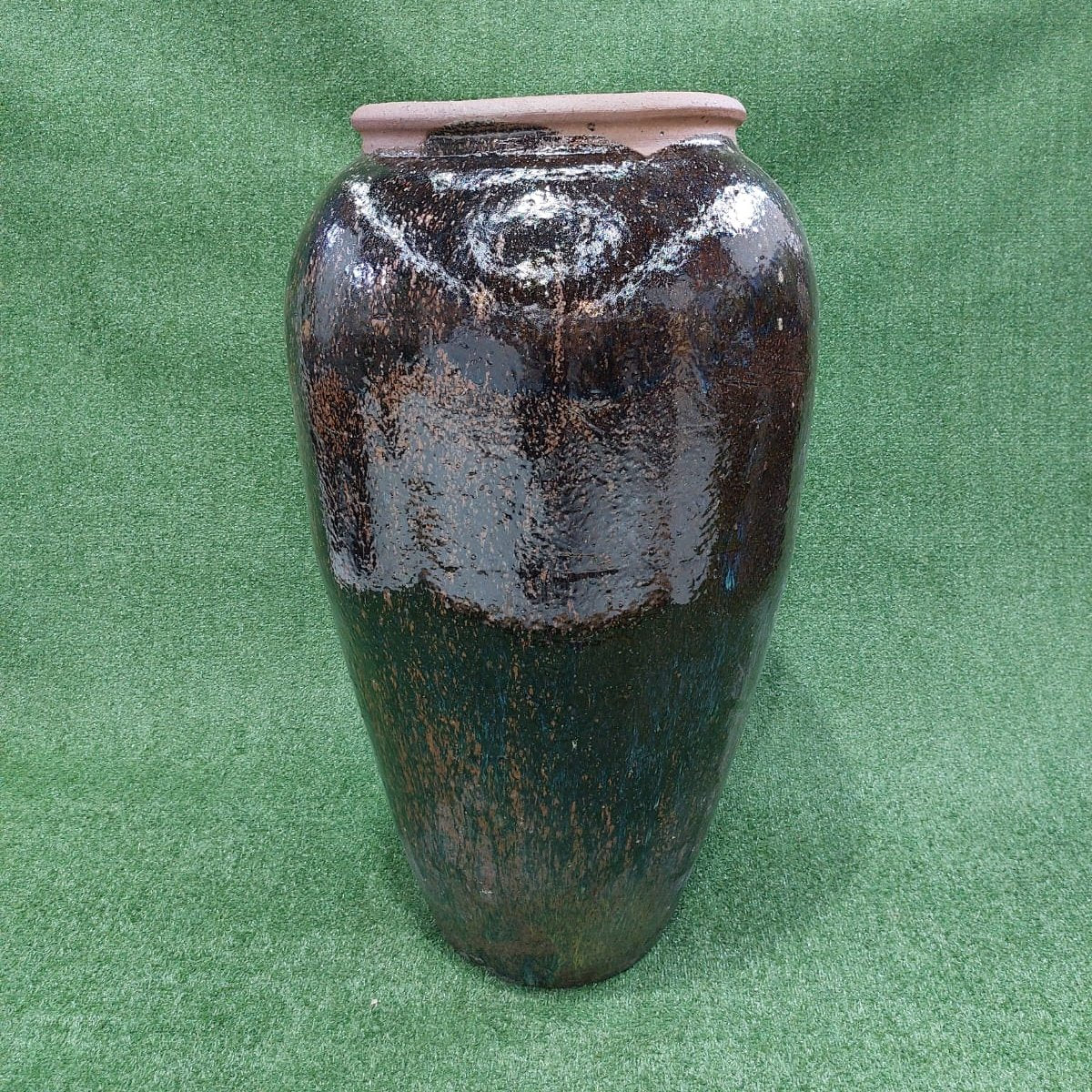 Vaso Vietnamita Grande Marrom | 41cm abertura x 60cm largura x 100cm de altura | ref. 8750