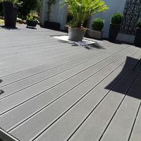 Deck Cinza Claro de Madeira Ecológica | 2,90m x 14,82cm | 2,3cm espessura