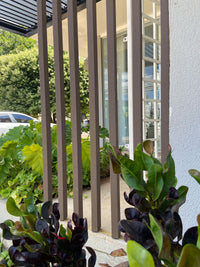 Brise Cinza Escuro de Madeira Ecológica | 2,90m x 6cm x 4,20cm