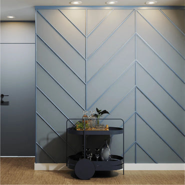 Boiserie liso flexível de E.V.A Autocolante | 2,3cm x 10m