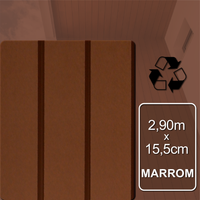 Painel Liso Marrom de Madeira Ecológica | 2,90m x 15,5cm