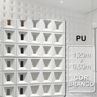 Pedra Leve Cobogó Decorativo Branco | 1,20m x 0,60m | 2,5 espessura.