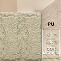 Pedra Leve Decorativa Marfim | 1,20m x 0,60m | 5cm espessura.