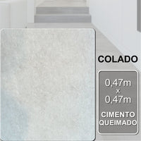 Piso Vinílico colado Cimento Queimado | 3,2m² - caixa.