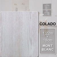 Piso Vinílico colado - Mont Blanc | 1,22m x 18cm | 4,645m² - caixa.