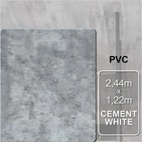 Teto Leve Cement White | 2,95m x 0,25m - 0,73m² | 7mm espessura.