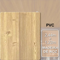 Teto Leve Madeira de Noz | 2,95m x 0,25m - 0,73m² | 7mm espessura.