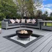 Deck Cinza Claro de Madeira Ecológica | 2,90m x 14,82cm | 2,3cm espessura