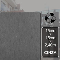 Poste Cinza para pergolado de Madeira Ecológica | 0,15cm x 0,15cm x 2,40m