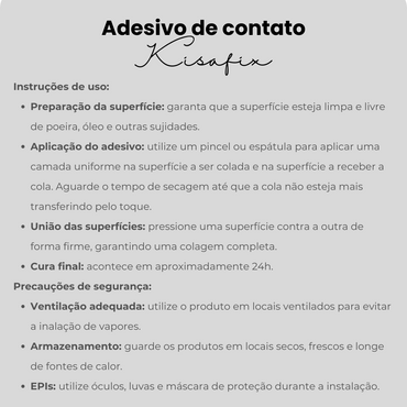 Cola de contato Kisafix | 750g - Killing