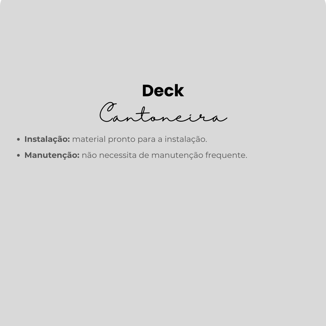 Cantoneira para Deck de Madeira Ecológica - Marrom | 2,90m