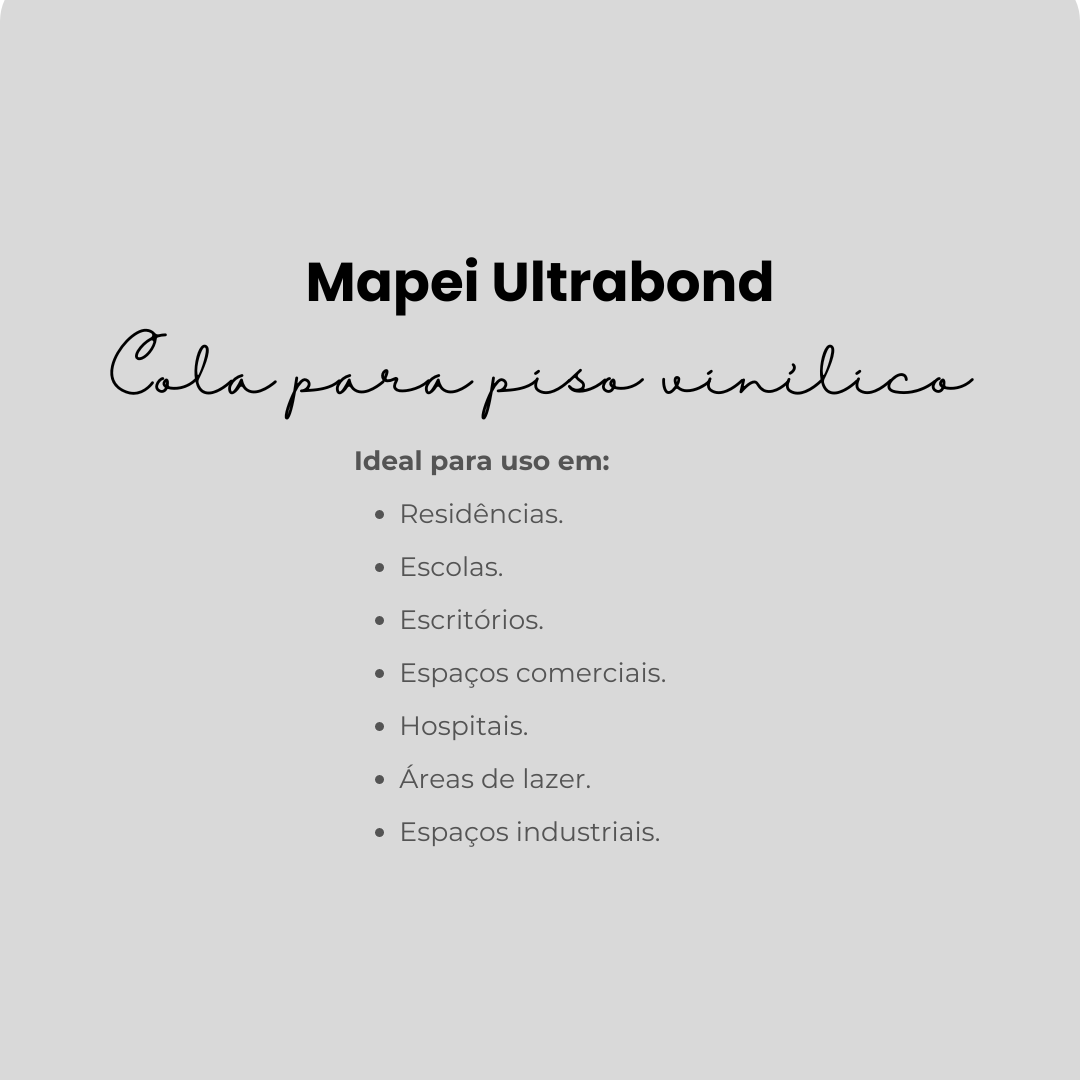 Cola 4LVT | 4kg | Mapei Ultrabond para piso vinílico