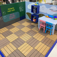 Pergolado com deck modular - Canela | 3m x 2,90m, Madeira Ecológica.