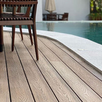 Deck Marrom de Madeira Ecológica | 2,90m x 14,82cm | 2,3cm espessura