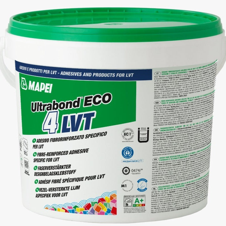 Cola 4LVT | 14kg | Mapei Ultrabond para piso vinílico.